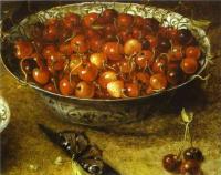 Beert, Osias - Still Life with Cherries and Strawberries in Porcelain Bowls